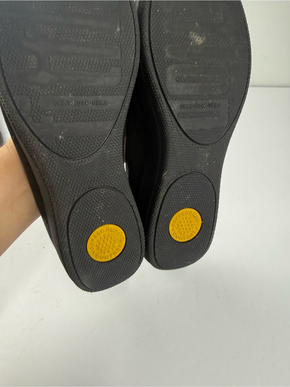 Fitflop Womens 8.5 Superballerina Ballet Flats Black Shimmer - Picture 6 of 7